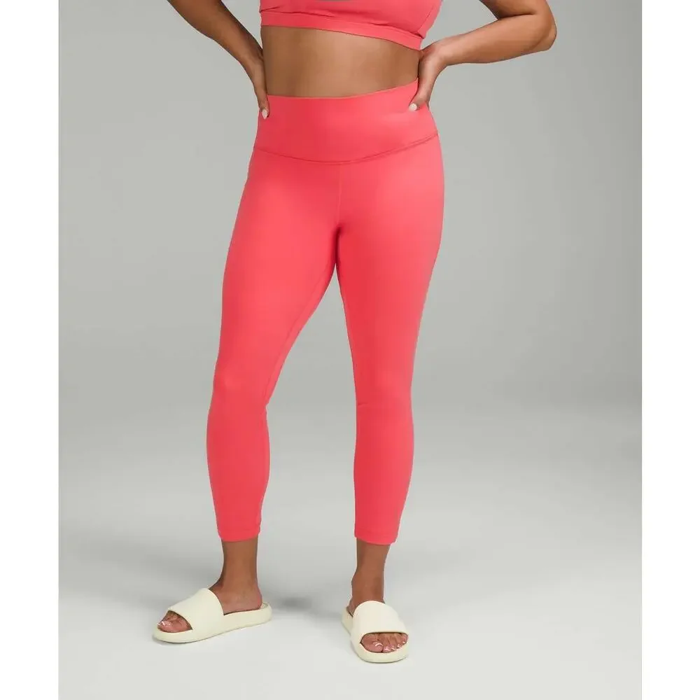 Lululemon Align High-Rise Pant 25” Nulu Sz 4 Pale Raspberry